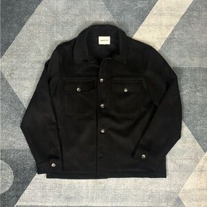 Men's Black Shirt Jacket